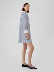 Gap Blue Cotton Mini Shirt Dress - Image 3 of 4