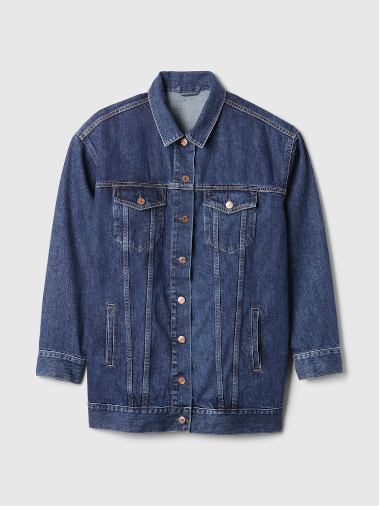 Chaqueta de denim extragrande con icono de Gap - Imagen 7 de 7 Chaqueta de denim extragrande con icono de Gap - Imagen 7 de 7