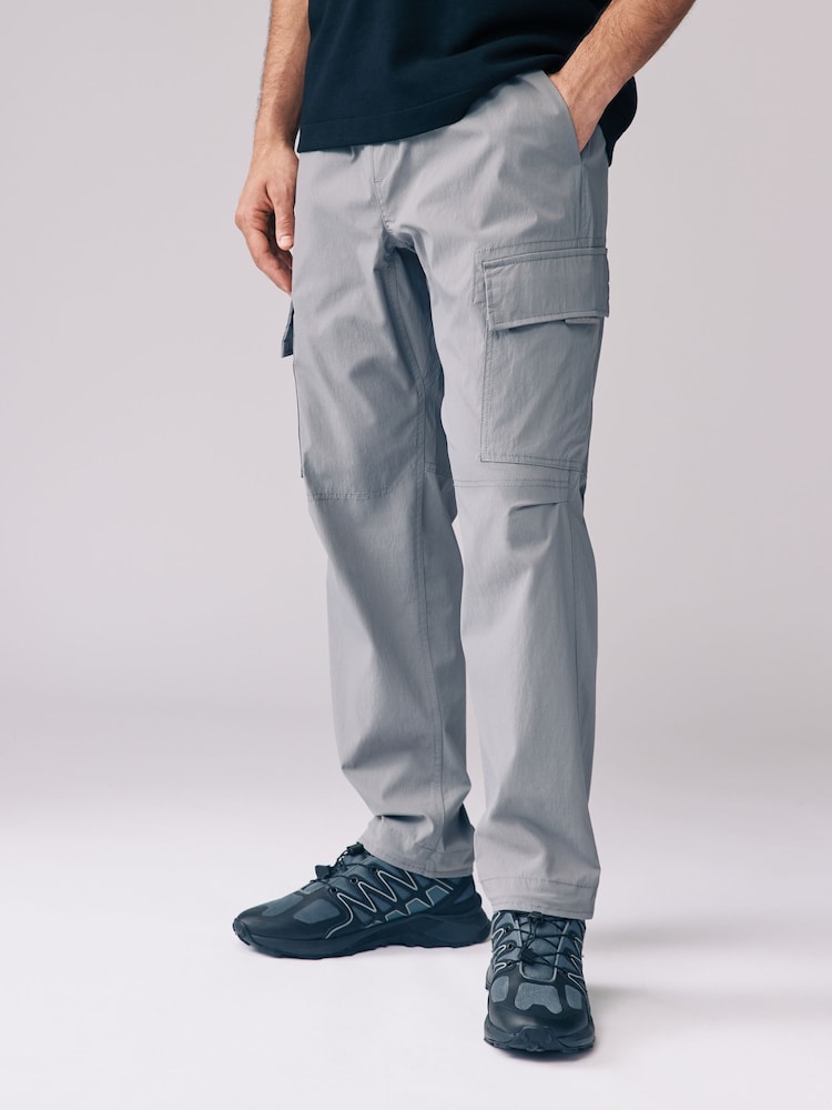Grey Pull On Cargo Jeans - Image 1 of 1
