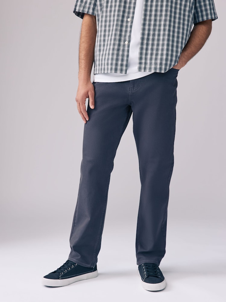 Charcoal Grey 5 Pocket Straight Trousers - Image 1 of 1