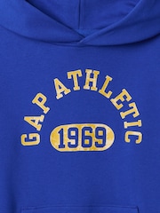 Azul - Sudadera deportiva con capucha con el logotipo de Gap (4-13 años) - Imagen 5 de 5