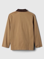 Gap Brown Zip Up Utility Jacket (4-13yrs) - Image 3 of 4