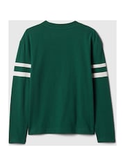 Gap Green Athletic Graphic Crew Neck Long Sleeve T-Shirt (4-13yrs) - Image 2 of 3