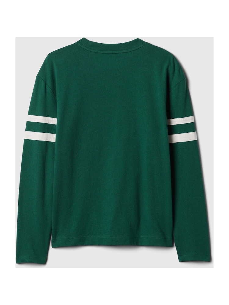 Gap Green Athletic Graphic Crew Neck Long Sleeve T-Shirt (4-13yrs) - Image 2 of 3