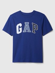 Gap Blue Green Cotton Logo Short Sleeved T-Shirt (4-13yrs) - Image 1 of 2