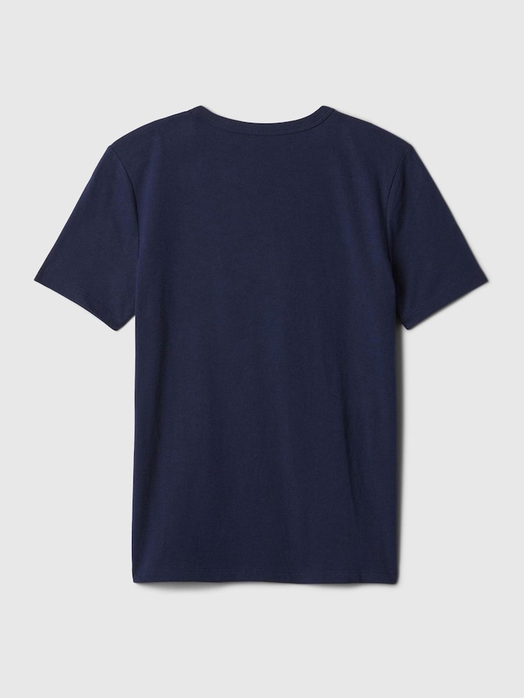 Gap Blue Logo Graphic Short Sleeve Crew Neck T-Shirt (4-13yrs) - Image 2 of 3