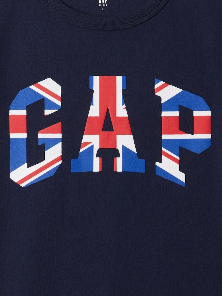 Gap Blue Logo Graphic Short Sleeve Crew Neck T-Shirt (4-13yrs) - Image 3 of 3