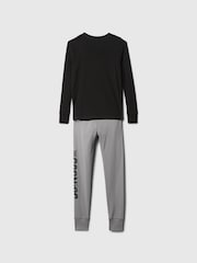 Gap Black Goonies Cotton Long Sleeve Pyjama Set (4-13yrs) - Image 2 of 3