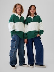 Gap Green/White Rugby Shirt (4-13yrs) - Image 1 of 5
