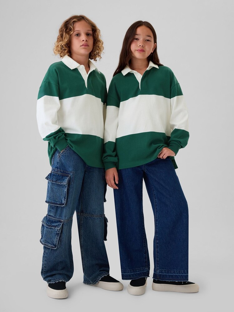 Gap Green/White Rugby Shirt (4-13yrs) - Image 1 of 5