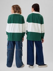 Gap Green/White Rugby Shirt (4-13yrs) - Image 2 of 5