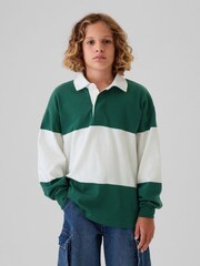 Gap Green/White Rugby Shirt (4-13yrs) - Image 3 of 5
