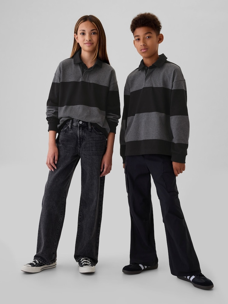 Gap Black/Grey Rugby Shirt (4-13yrs) - Image 1 of 5