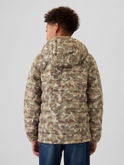 Gap Green Camo Cold Control Water Resistant Puffer Jacket (4-13yrs) - Image 2 of 6