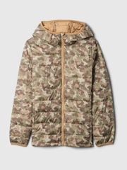 Gap Green Camo Cold Control Water Resistant Puffer Jacket (4-13yrs) - Image 5 of 6