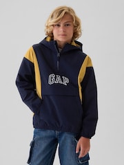 Gap Blue Logo Hooded Windbreaker Jacket (4-13yrs) - Image 1 of 4