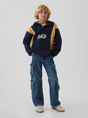Gap Blue Logo Hooded Windbreaker Jacket (4-13yrs) - Image 3 of 4