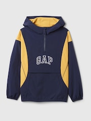 Gap Blue Logo Hooded Windbreaker Jacket (4-13yrs) - Image 4 of 4