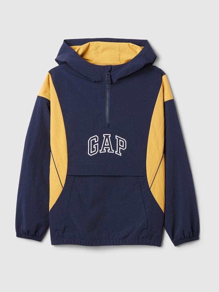 Gap Blue Logo Hooded Windbreaker Jacket (4-13yrs) - Image 4 of 4