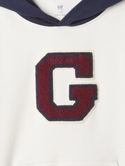 Gap Cream Logo Varsity Hoodie (4-13yrs) - Image 6 of 6