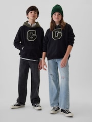 Gap Black Logo Varsity Hoodie (4-13yrs) - Image 1 of 6