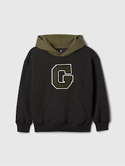 Gap Black Logo Varsity Hoodie (4-13yrs) - Image 5 of 6