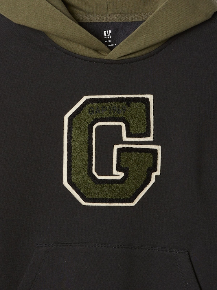 Gap Black Logo Varsity Hoodie (4-13yrs) - Image 6 of 6