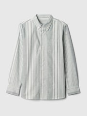 Grün gestreift - Gap Langarm-Oxford-Hemd (4-13Jahre) - Bild 4 von 5