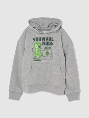 Gap Grey Minecraft Graphic Hoodie (4-13yrs) - Image 1 of 1