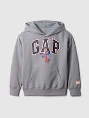 Gap Grey Spider-Man Graphic Relaxed Logo Hoodie (4-13yrs) - Image 1 of 2