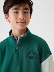 Gap Green Half Zip Pullover (4-13yrs) - Image 4 of 5
