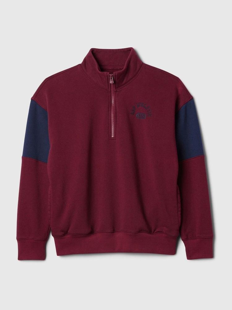 Gap Burgundy Red Half Zip Pullover (4-13yrs) - Image 5 of 5 Gap Burgundy Red Half Zip Pullover (4-13yrs) - Image 5 of 5