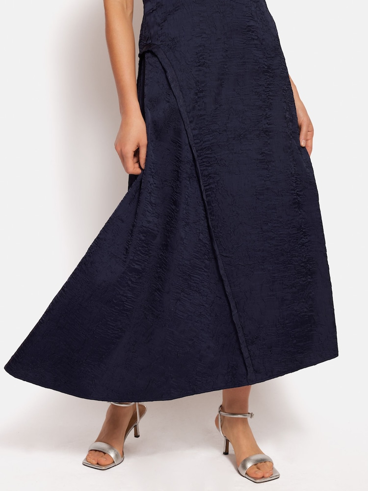 Jigsaw Blue Asymmetric Textured Dress - Image 2 of 7
