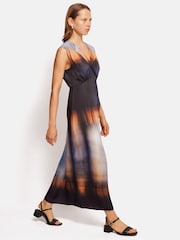 Jigsaw Modern Tie Dye Brown Dress - Image 4 of 7