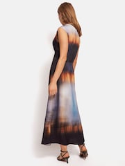 Jigsaw Modern Tie Dye Brown Dress - Image 5 of 7