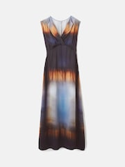 Jigsaw Modern Tie Dye Brown Dress - Image 6 of 7