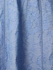Jigsaw Blue Textured Jacquard Dress - Image 6 of 6