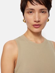 Jigsaw Cream Rib Knitted Tank - Image 4 of 6