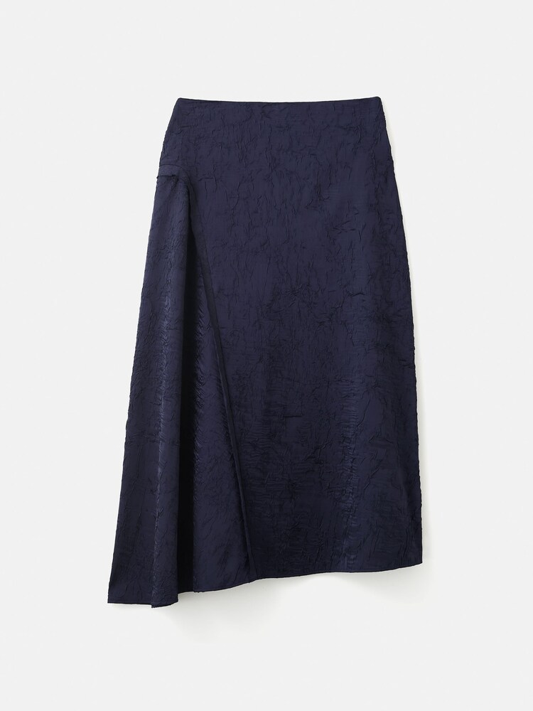 Jigsaw Blue Asymmetric Textured Skirt - Image 7 of 7