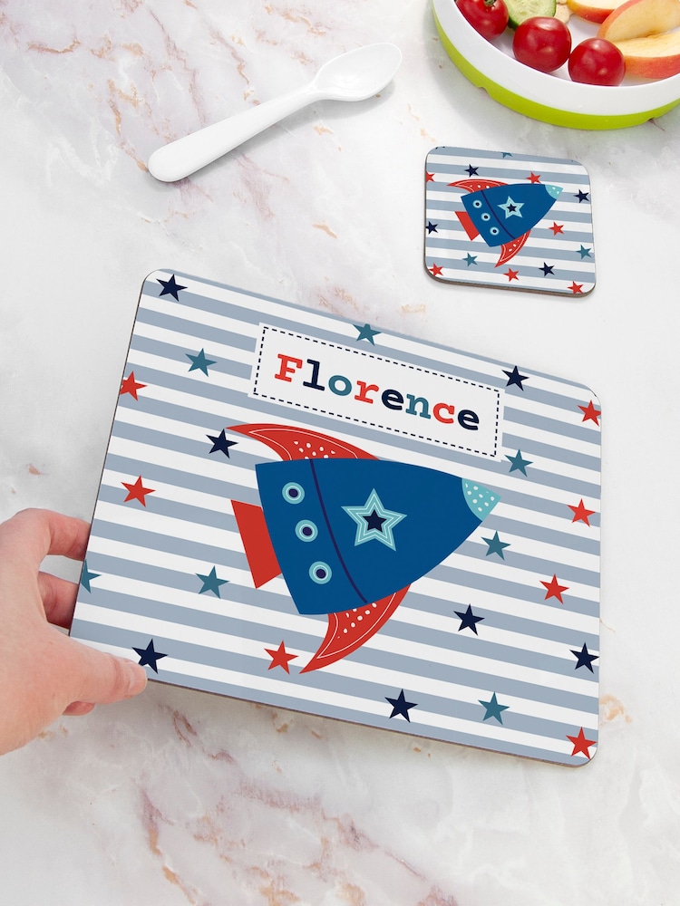 Space Rocket Placemat Set by Treat Republic - Image 2 of 3