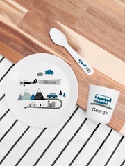 Adventure White Dinner Set by Treat Republic - Image 1 of 4