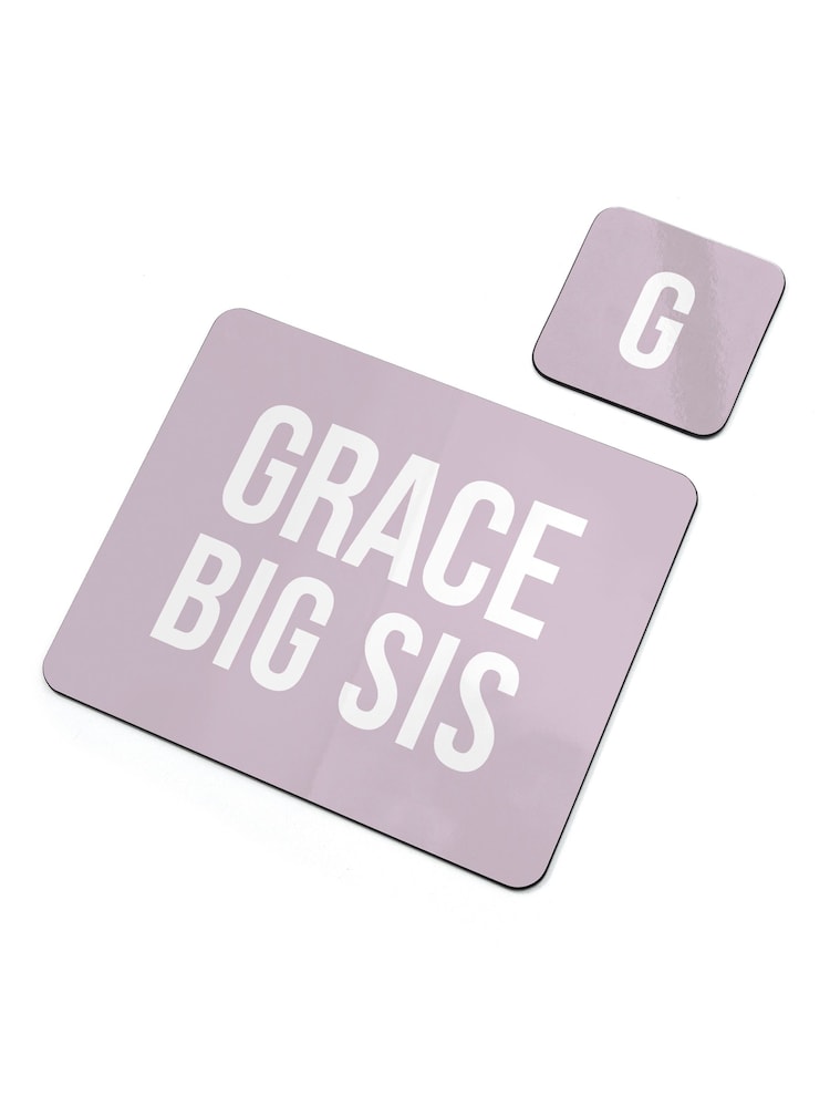 Pink Sister Place Mat Set by Treat Republic - Image 4 of 4