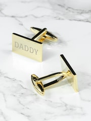 Treat Republic Gold Tone Personalised Plated Cufflinks - Image 1 of 5