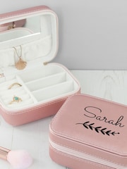 Personalised Pink Travel Jewellery Case by Treat Republic - Image 4 of 5
