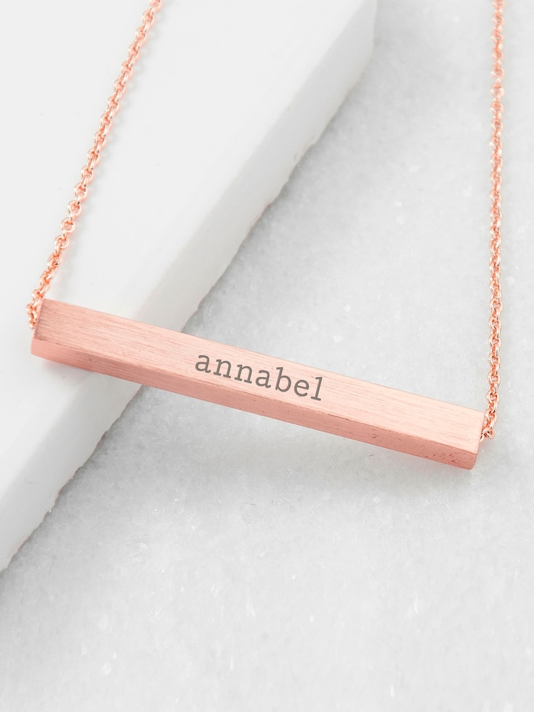Treat Republic Gold Tone Personalised Necklace - Image 2 of 5