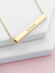 Treat Republic Gold Tone Personalised Necklace - Image 3 of 5
