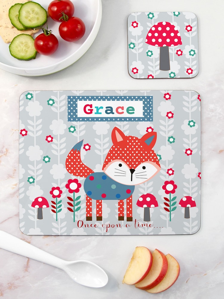 Woodland Fox Placemat Set by Treat Republic - Image 1 of 3