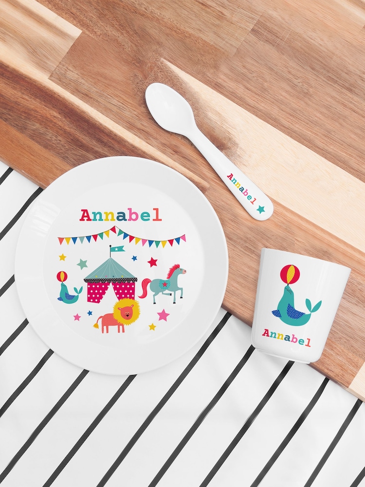 Kids Circus White Dinner Set by Treat Republic - Image 1 of 4