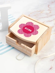 Personalised Kid’s Flower Jewellery Box by Treat Republic - Image 1 of 4
