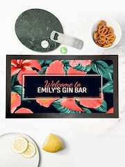 Tropical Bar Black Mat by Treat Republic - Image 1 of 5